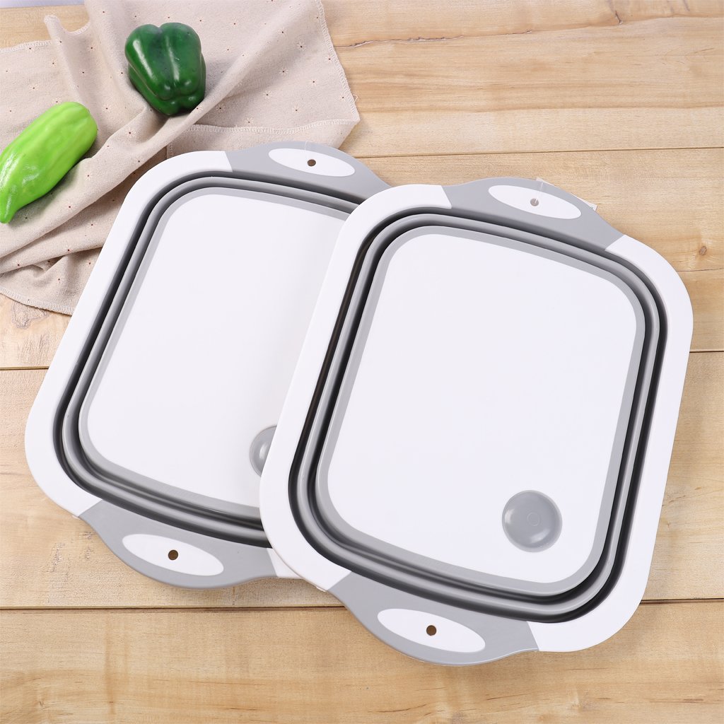 Tábua de Corte Bacia Cesta Retrátil em Silicone Multifuncional Bene Casa