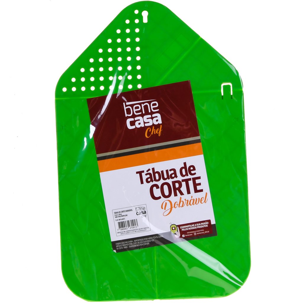 Tábua de Corte Dobrável Flexível 23x38 Bene Casa