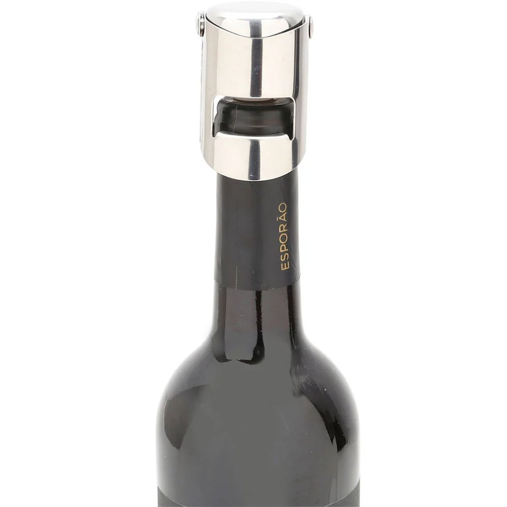 Tampa de Pressão para Champagne Prata