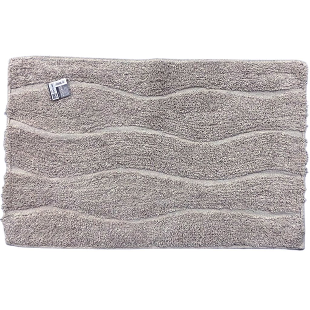 Tapete Cairo Multiuso 100% Algodão 50x80cm Cinza Claro