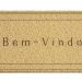 Tapete Capacho para Porta Vinil 30x70cm Bem Vindo Line