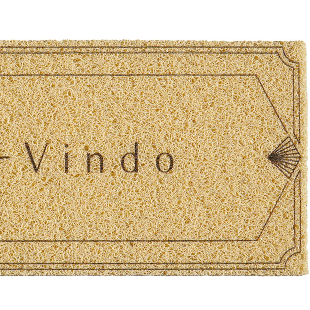 Tapete Capacho para Porta Vinil 30x70cm Bem Vindo Line