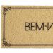 Tapete Capacho para Porta Vinil 30x70cm Bem Vindo Ornament