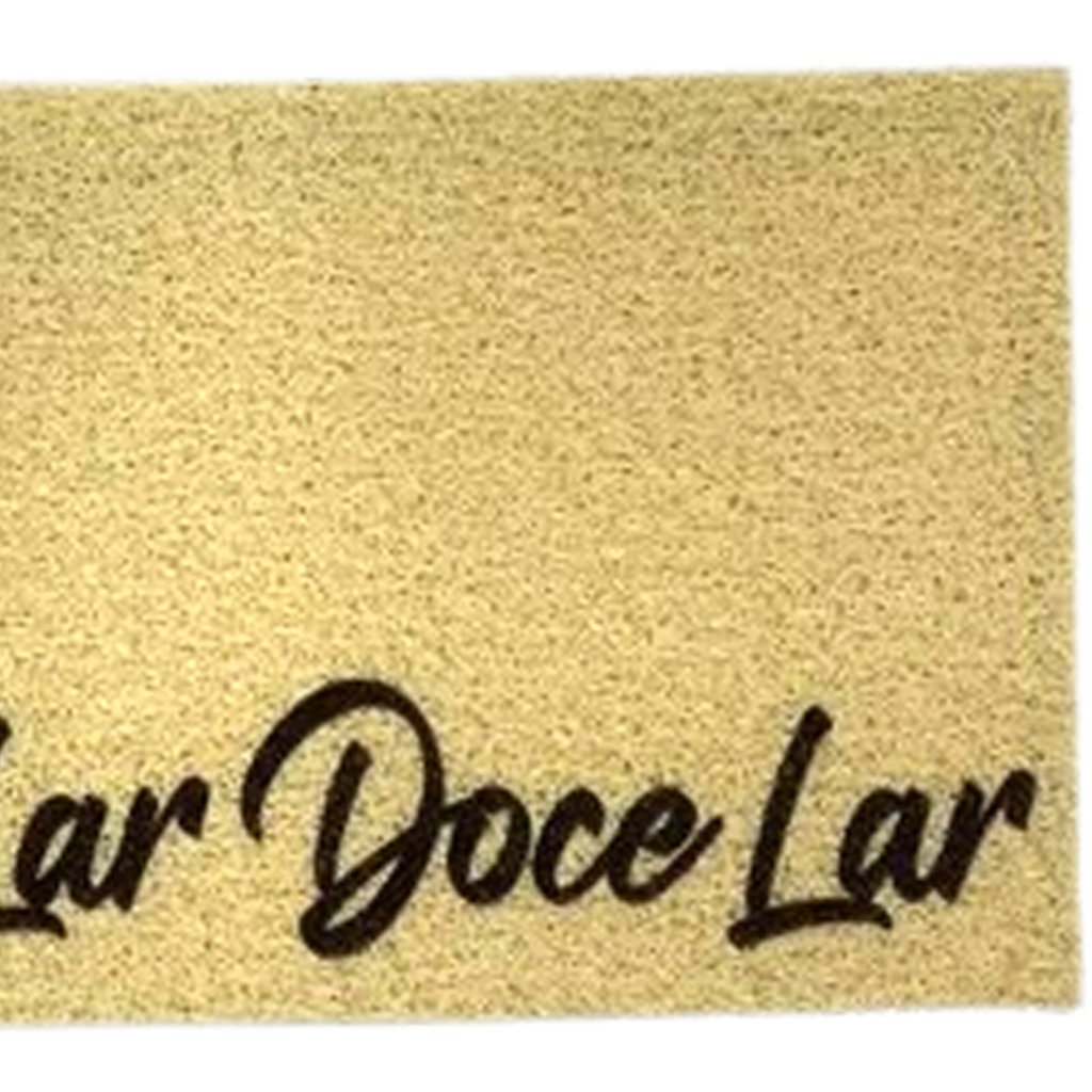 Tapete Capacho para Porta Vinil 30x70cm Lar Doce Lar Line