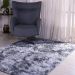Tapete Fluffy para Sala 100% Poliester 140x200cm Cinza Mescla