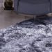 Tapete Fluffy para Sala 100% Poliester 140x200cm Cinza Mescla