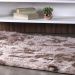 Tapete Fluffy para Sala 100% Poliester 140x200cm Taupe Mescla