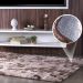 Tapete Fluffy para Sala 100% Poliester 140x200cm Taupe Mescla