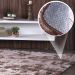 Tapete Fluffy para Sala 100% Poliester 140x200cm Taupe Mescla