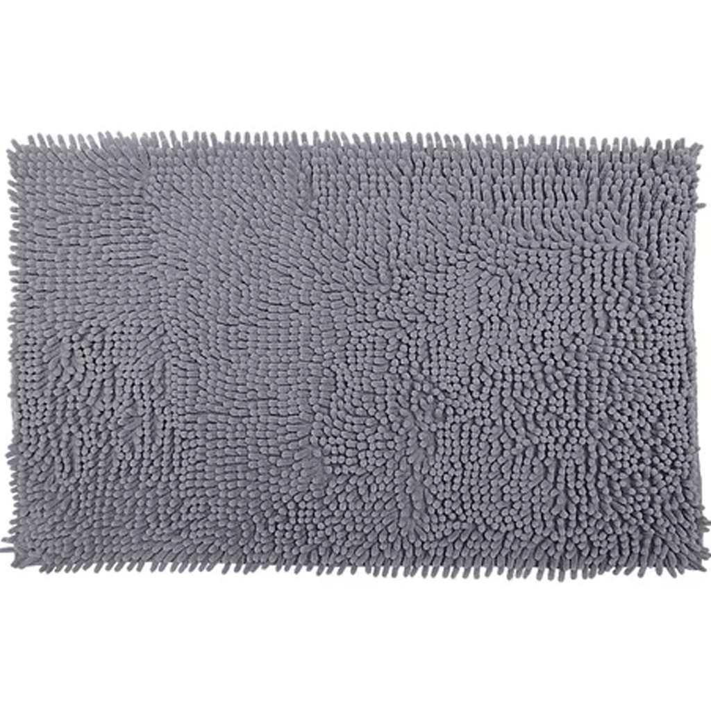 Tapete Popcorn Antiderrapante 40x60cm Cinza