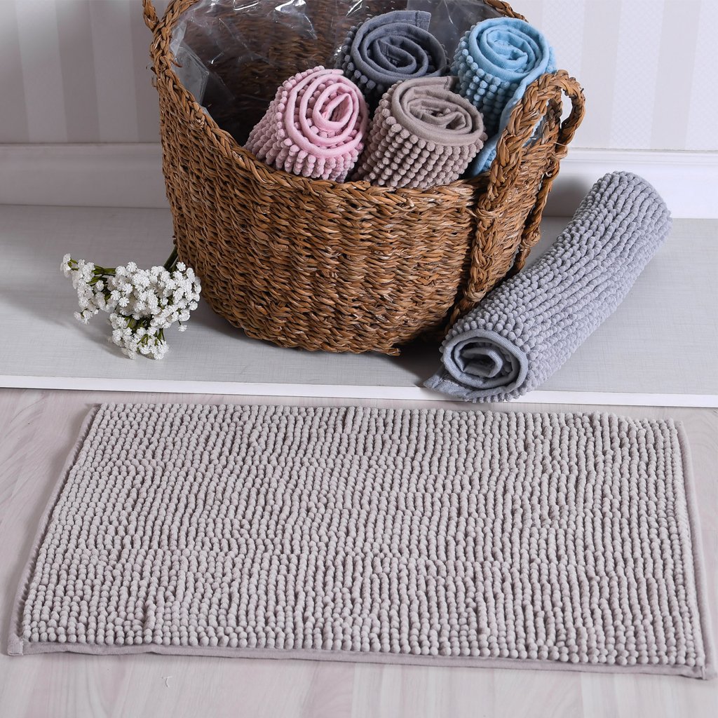 Tapete Popcorn Antiderrapante 40x60cm Rosa