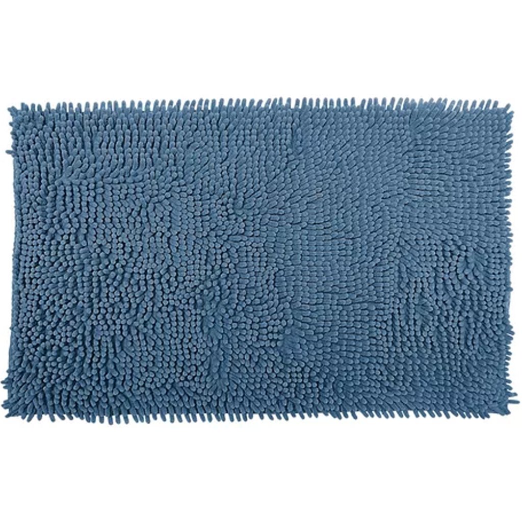 Tapete Popcorn Antiderrapante 50x70cm Azul