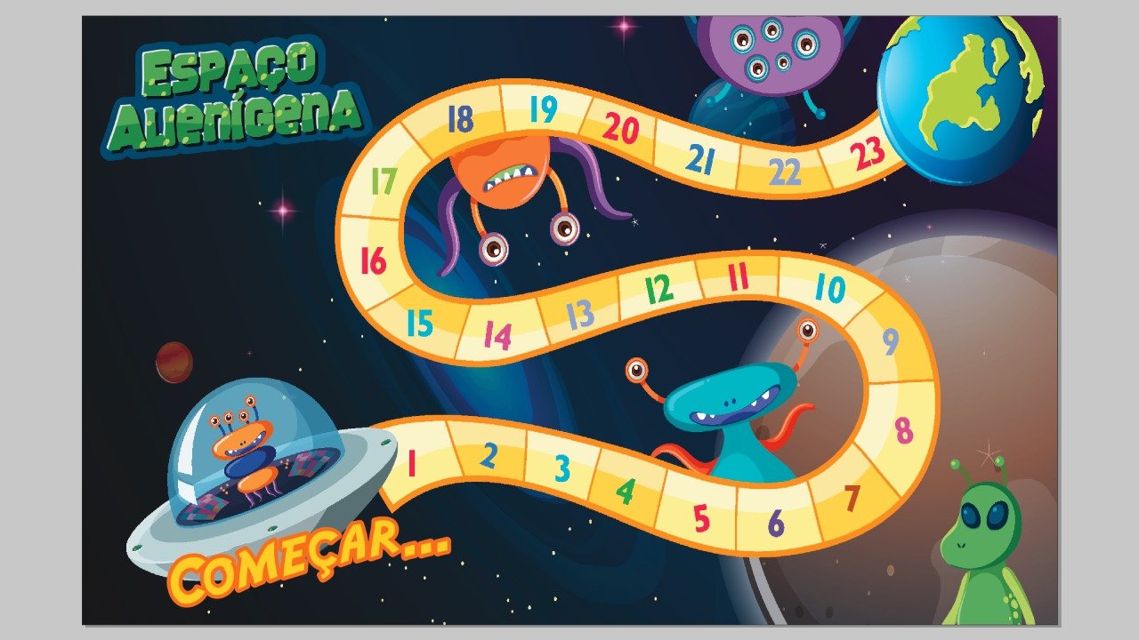 Tapete Quarto Infantil com Desenhos 45x95cm Aliens