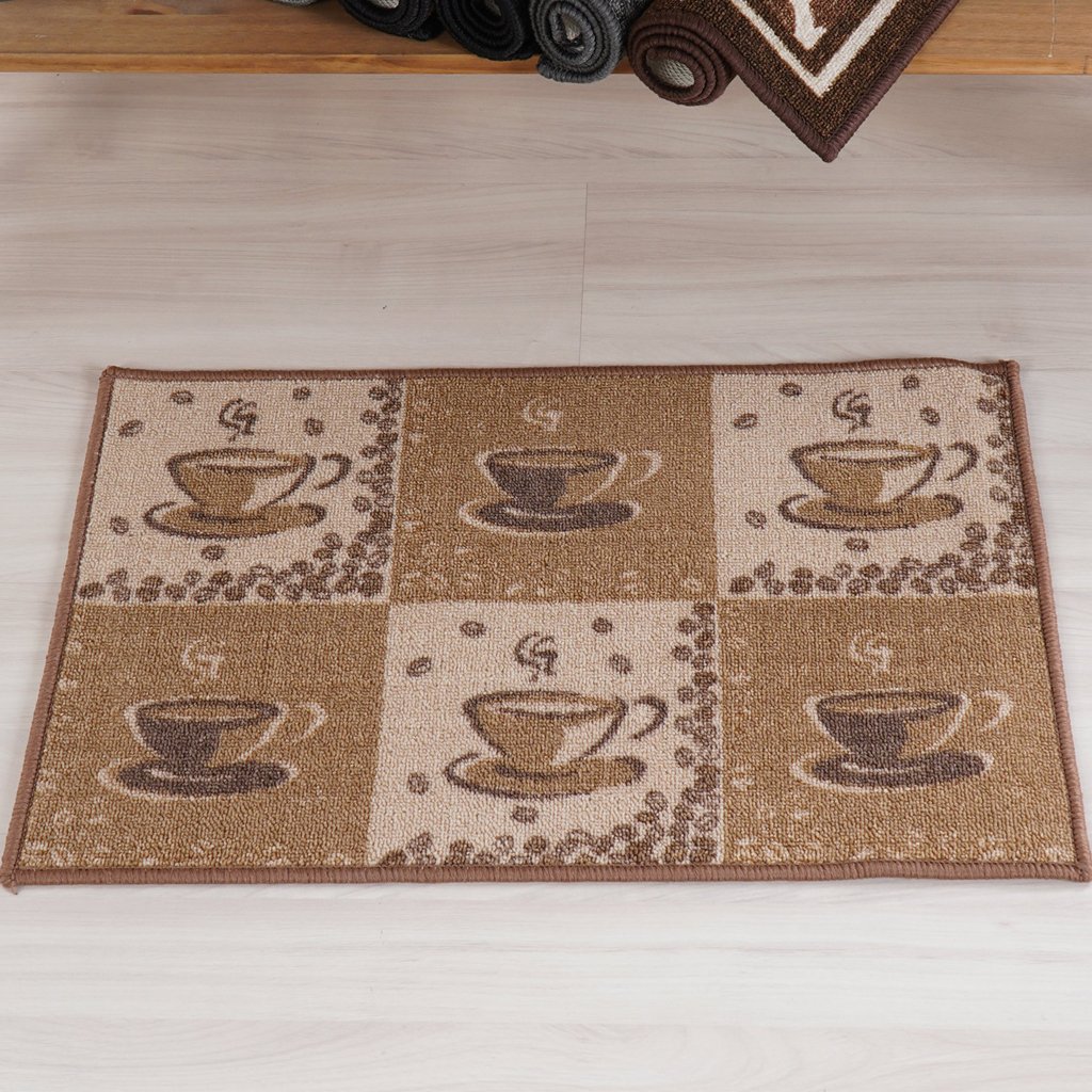 Tapete de Cozinha Colori Antiderrapante 40x60cm Coffe