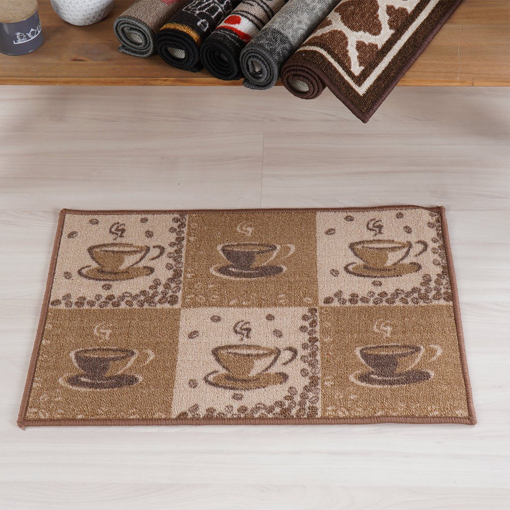 Tapete de Cozinha Colori Antiderrapante 40x60cm Coffe