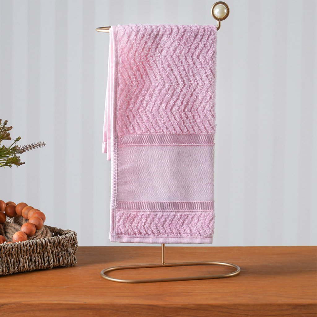 Toalha Lavabo Oportunity 30x50cm Rosa Claro