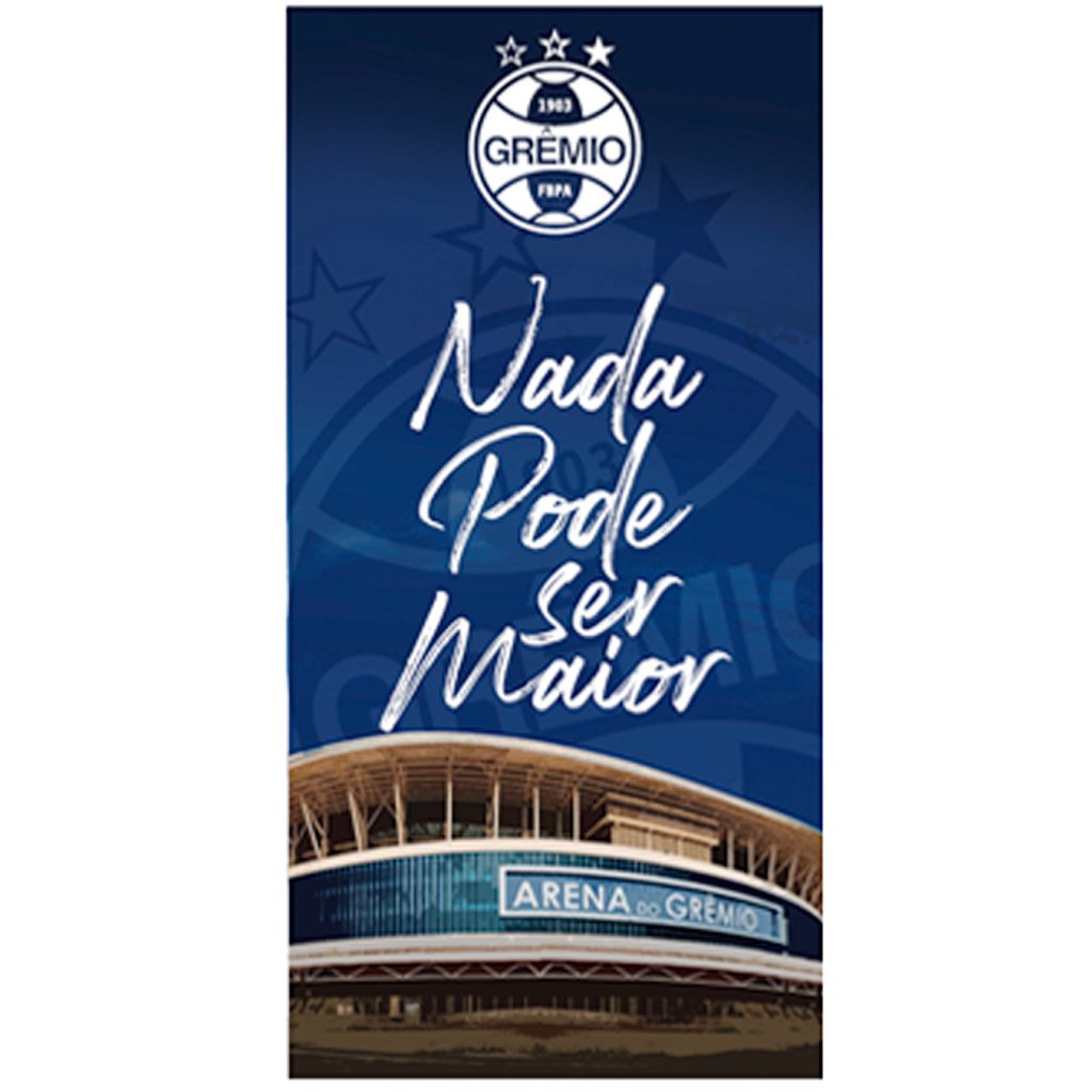 Toalha de Praia Times de Futebol Grêmio 70x140cm Nada Pode Ser Maior