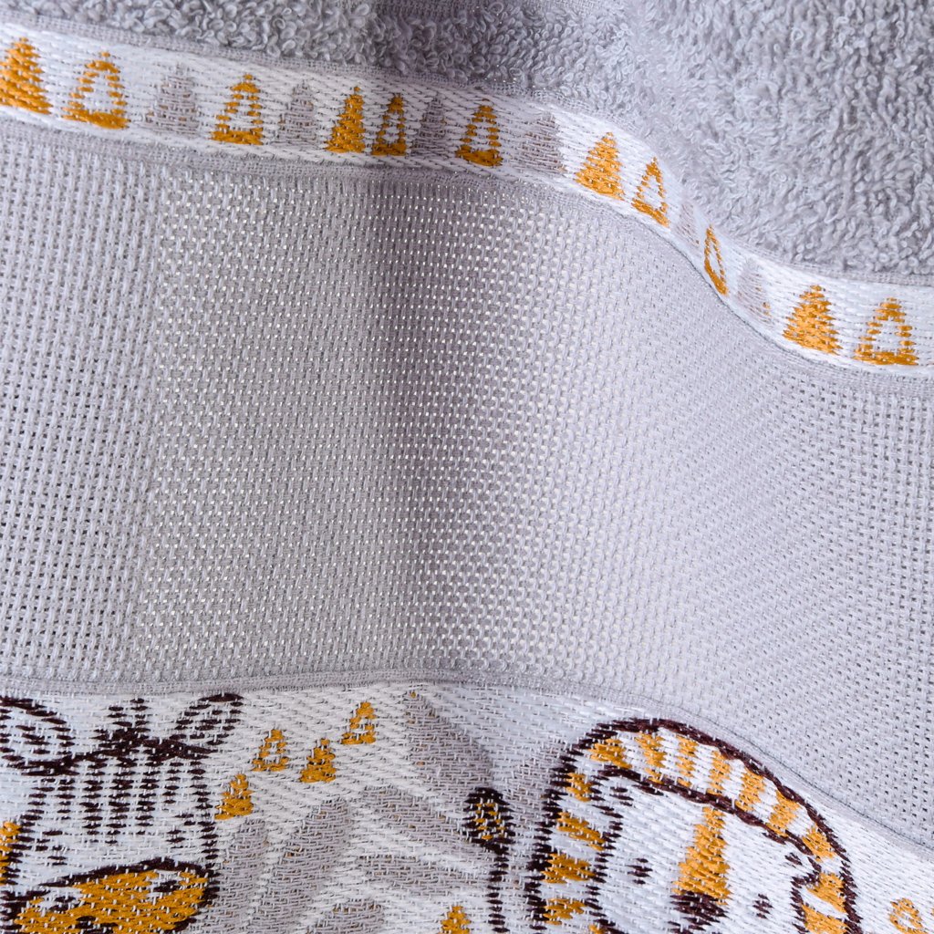 Toalha de Rosto Infantil com Barra Ponto Cruz 45x55