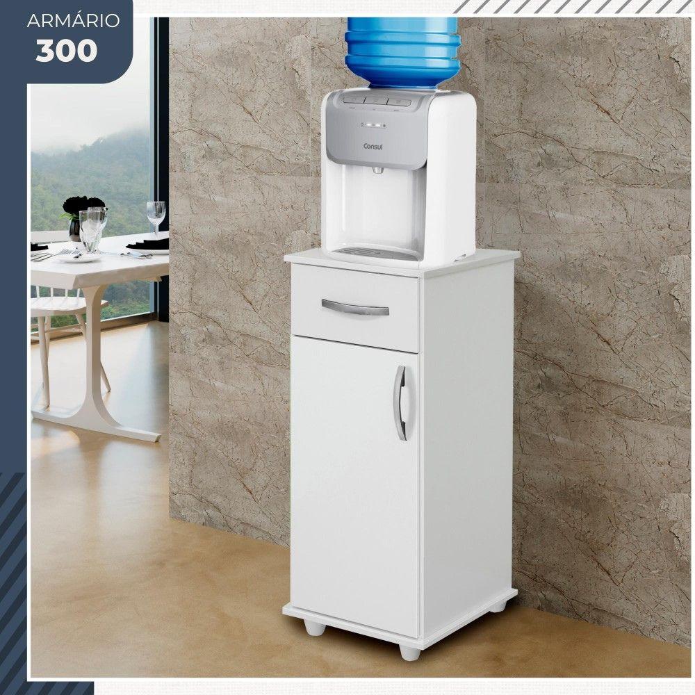 Balcão de Cozinha 300 com 1 Porta e 1 Gaveta Benetil Branco