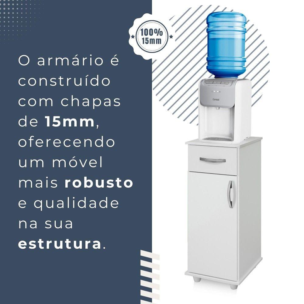 Balcão de Cozinha 300 com 1 Porta e 1 Gaveta Benetil Branco
