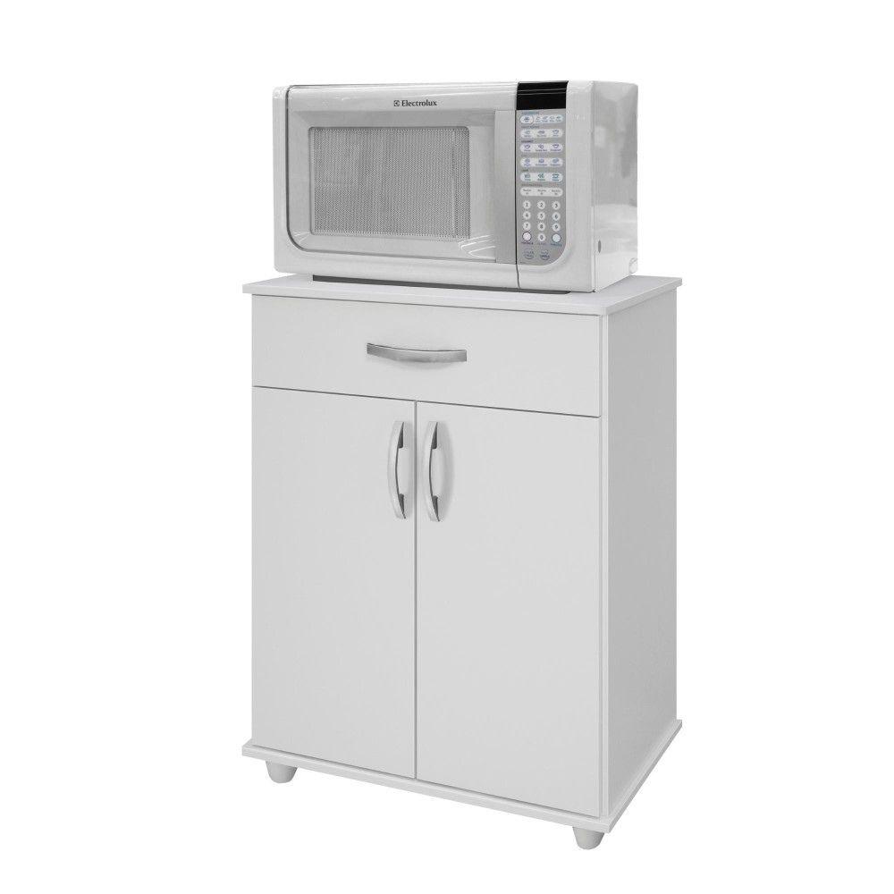 Balcão de Cozinha 302 com 2 Portas e 1 Gaveta Benetil Branco