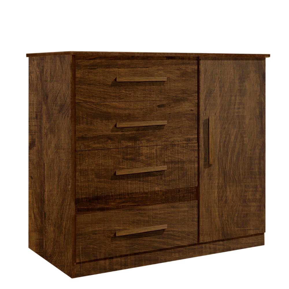 Cômoda 1 Porta 4 Gavetas Florença Benetil Avelã