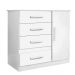 Cômoda 1 Porta 4 Gavetas Florença Benetil Branco
