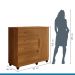Cômoda 1 Porta 4 Gavetas Florença Benetil Cinamomo