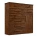 Cômoda 1 Porta 8 Gavetas Vitoria Plus Benetil Avelã