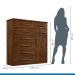 Cômoda 1 Porta 8 Gavetas Vitoria Plus Benetil Avelã