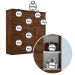 Cômoda 1 Porta 8 Gavetas Vitoria Plus Benetil Avelã