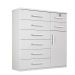 Cômoda 1 Porta 8 Gavetas Vitoria Plus Benetil Branco