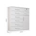 Cômoda 1 Porta 8 Gavetas Vitoria Plus Benetil Branco