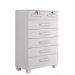 Cômoda Barcelona 7 Gavetas com Chave Benetil Branco