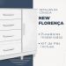 Cômoda Florença 1 Porta 4 Gavetas Benetil Branco