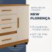 Cômoda Florença 1 Porta 4 Gavetas Benetil Cinamomo Off White