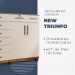 Cômoda Triunfo 2 Portas 8 Gavetas com Chave Benetil Cinamomo Off White
