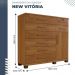 Cômoda Vitória 1 Porta 8 Gavetas com Chave Benetil Cinamomo
