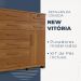 Cômoda Vitória 1 Porta 8 Gavetas com Chave Benetil Cinamomo