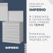 Cabeceira Casal Império Extensível com Mesa de Cabeceira Benetil Branco