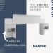Cabeceira Casal Master Extensível com Mesa de Cabeceira Benetil Branco