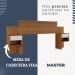 Cabeceira Casal Master Extensível com Mesa de Cabeceira Benetil Cinamomo Off White