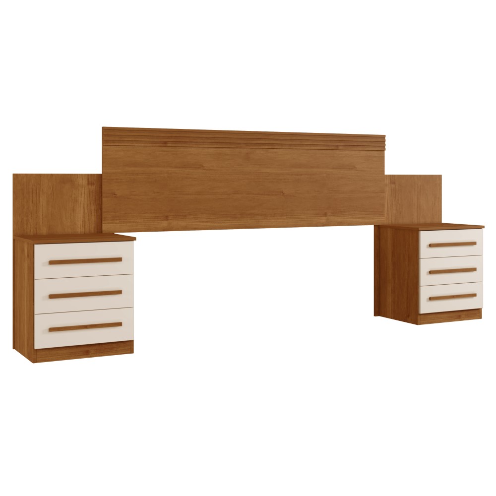 Cabeceira Imperio  Benetil Cinamomo/Off White