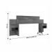Cabeceira Master Quarto Casal e Queen com Mesa de Cabeceira Cinamomo/Off White