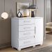 Comoda New Florença Quarto com 4 Gavetas e 1 Porta Branco