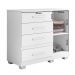 Comoda New Florença Quarto com 4 Gavetas e 1 Porta Branco
