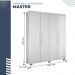 Guarda Roupa 4 Portas 3 Gavetas Master Benetil Branco