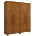 Guarda Roupa 4 Portas 3 Gavetas Master Benetil Cinamomo