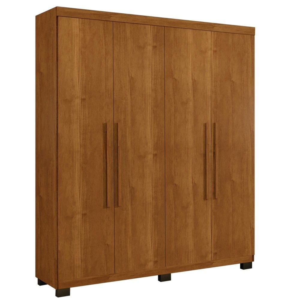 Guarda Roupa 4 Portas 3 Gavetas Master Benetil Cinamomo
