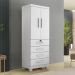 Guarda Roupa New Maia Quarto com 4 Gavetas e 2 Portas Branco